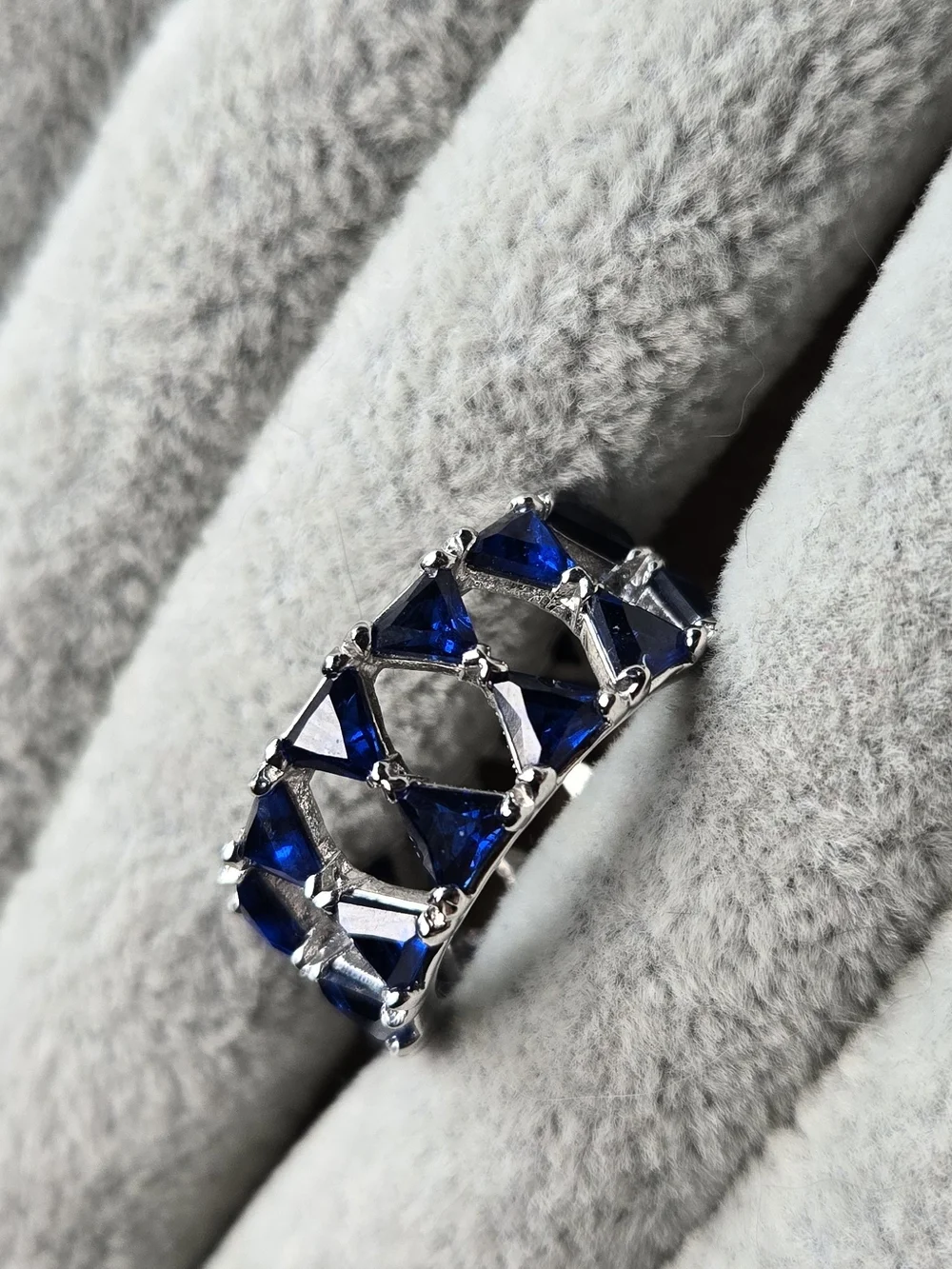 Size 6 Bomb Party Septembe Cubic Zirconia Kaleidoscope Of Sparkle Rhodium Plated